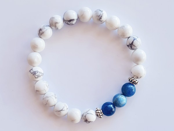 Bracelet minceur apatite et howlite